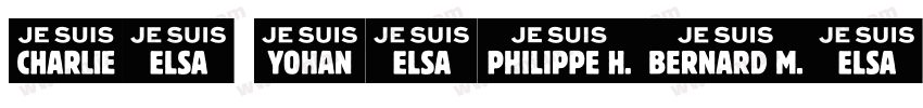 Je pense donc je suis.字体转换